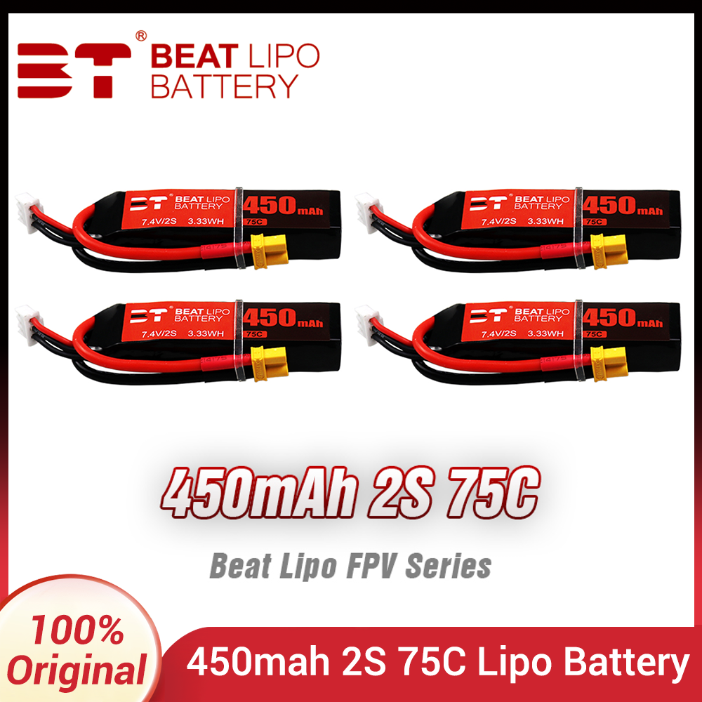 Drone Rc Race - Bated 2s 7.4v 450mah 75c bateria