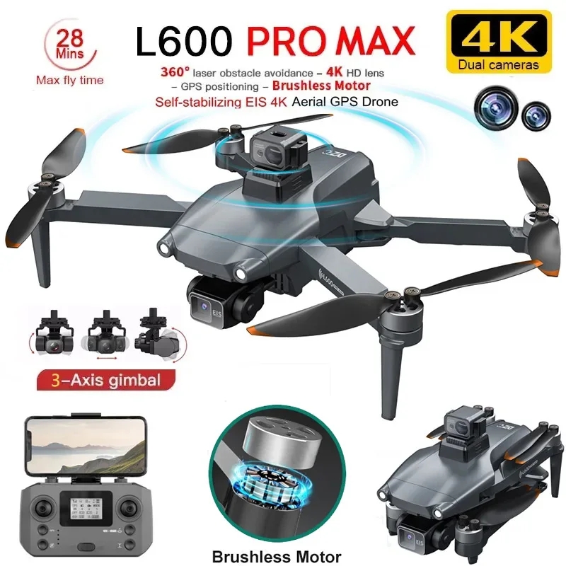 Drone Kf Rc - L600 pro max gps drone profissional