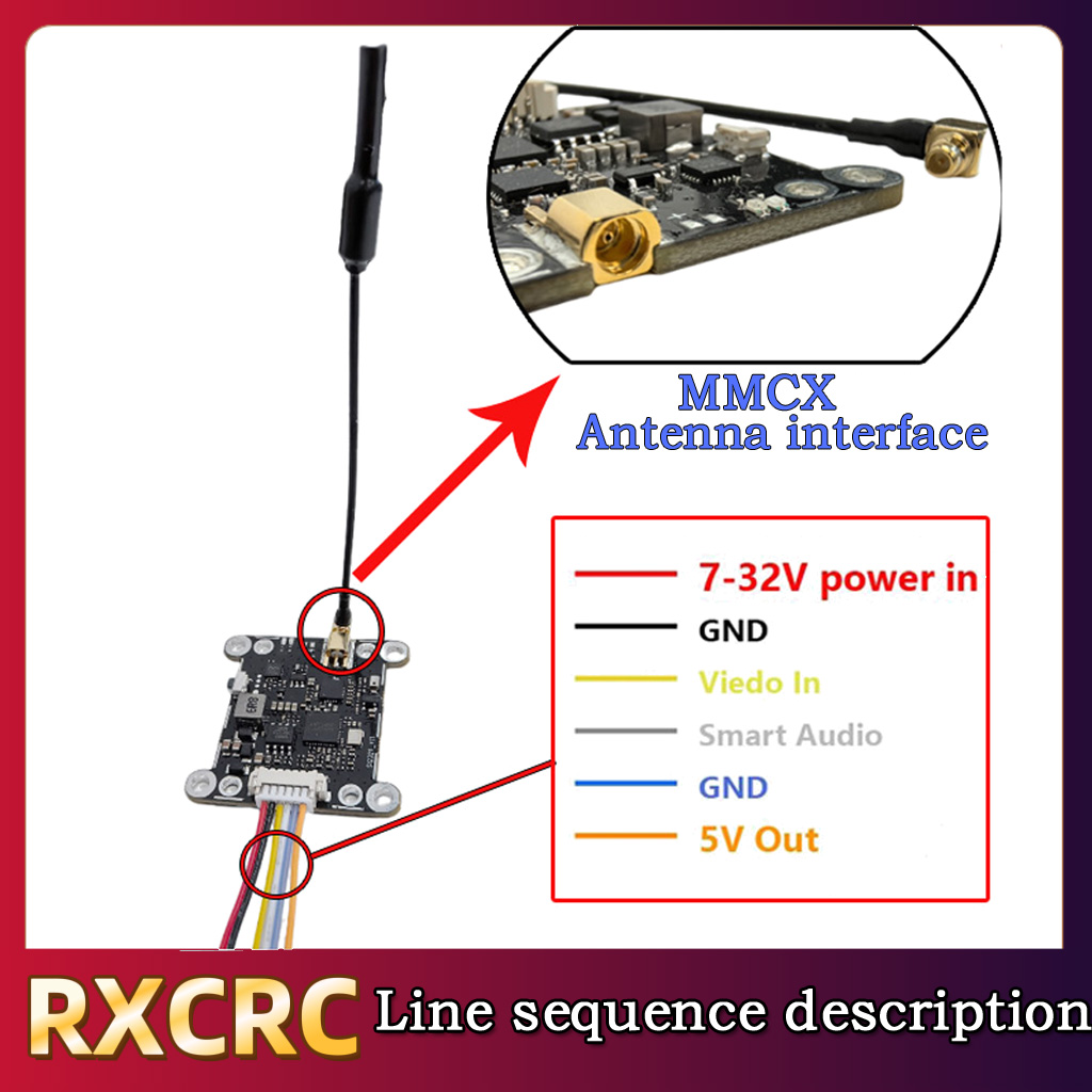Módulo RXCRC 5.8G 48CH 1.6W VT - Rc Transmitter avaliação e preço
