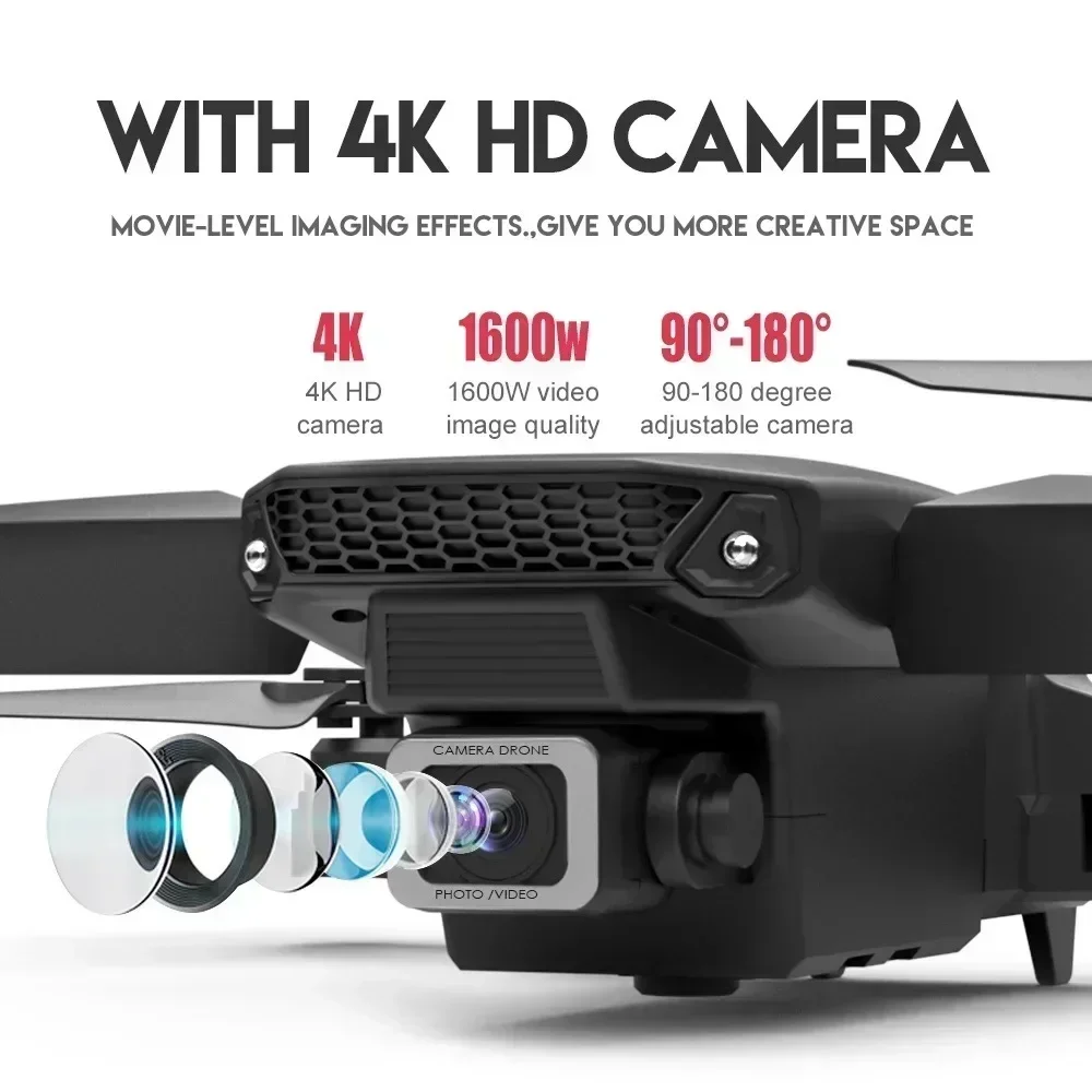 E88 pro wifi fpv drone grande  - Drone Kf Rc avaliação e preço