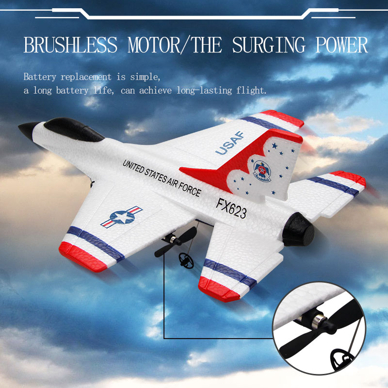 Novo fx623/f16 rc avião de doi - Rc Wing Glider avaliação e preço