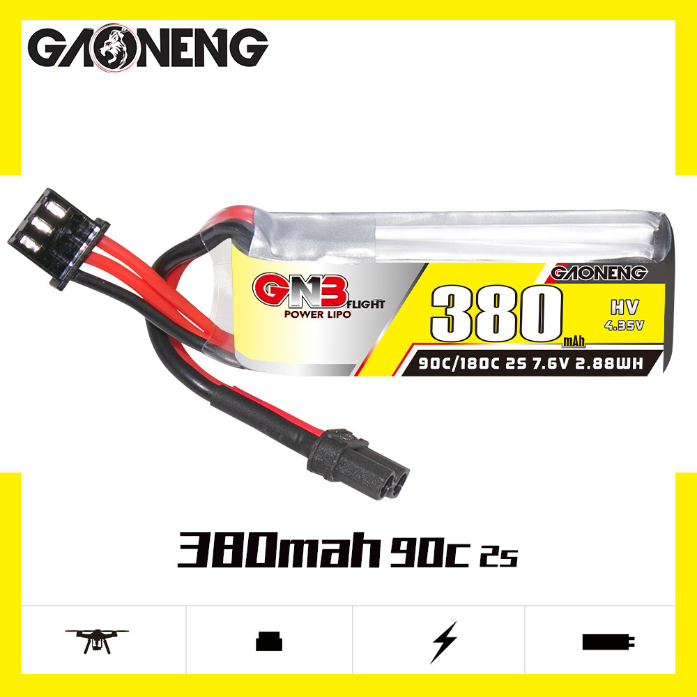 Bateria Lipo GNB 2S 7.6V 380mA - Drone Rc Race avaliação e preço