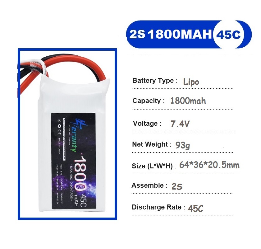 2 peças 7.4v lipo 2s bateria 1 - Drone Rc Race avaliação e preço