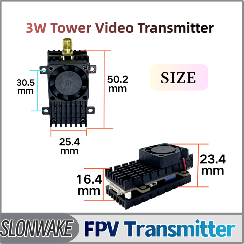 SLONWAKE 5.8G 3000mW Simulação - Rc Transmitter avaliação e preço